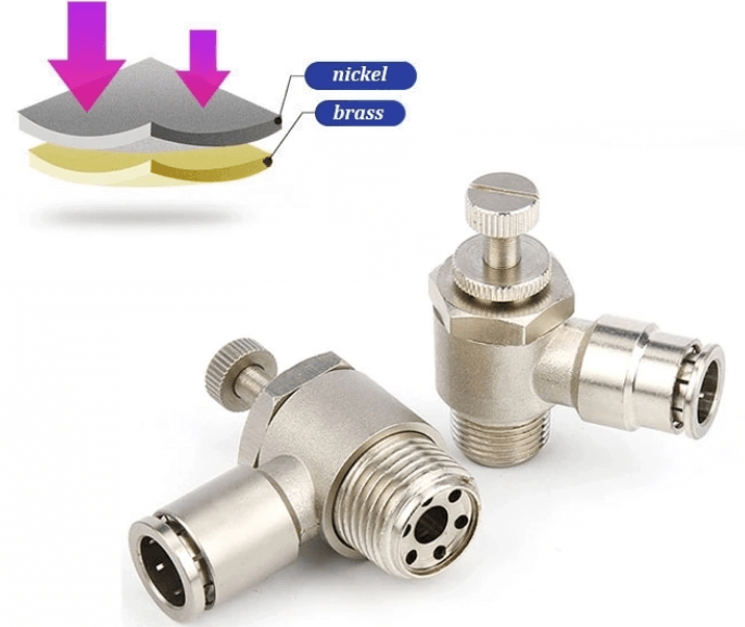 Pneumatic brass quick connect pipe fittings thread SL exhaust throttle valve